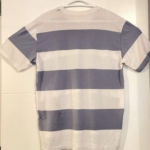 Blue & White Stripes Over-sized T-Shirt - Picture 2 of 7